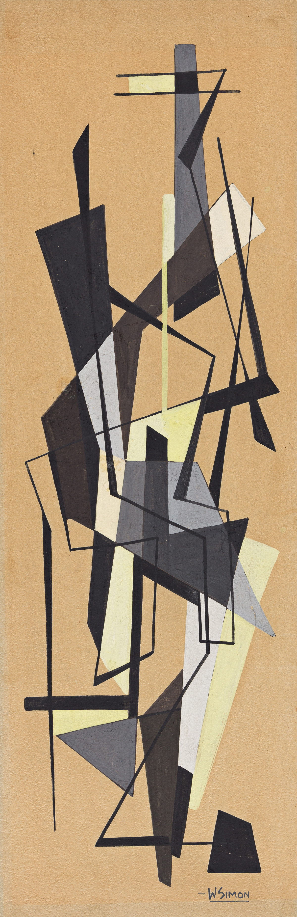 WALTER AUGUSTUS SIMON (1916 - 1979) Untitled (Study in Grey).
